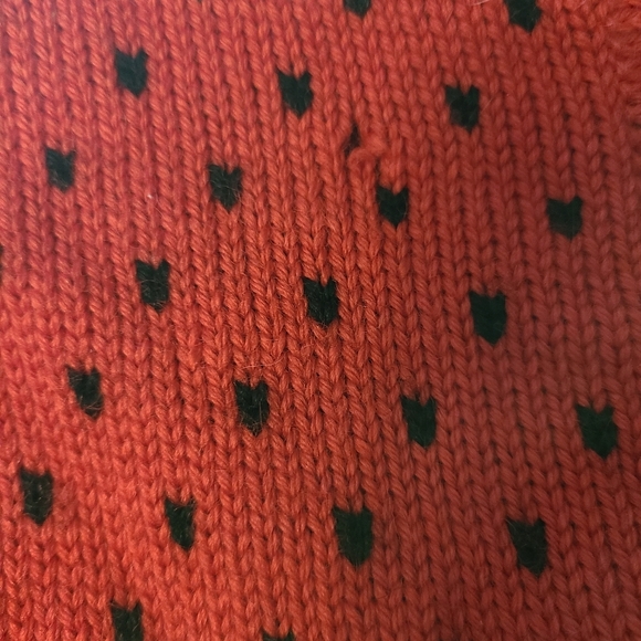 Dale of Norway Red Wool Fair Isle Cardigan Sweater - Picture 6 of 10